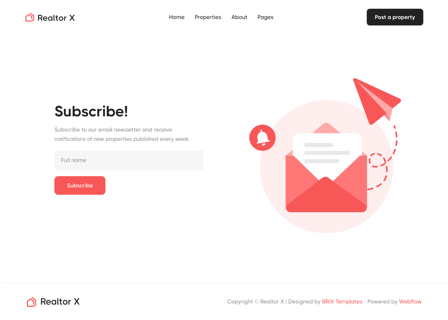 Subscribe - Framer Template